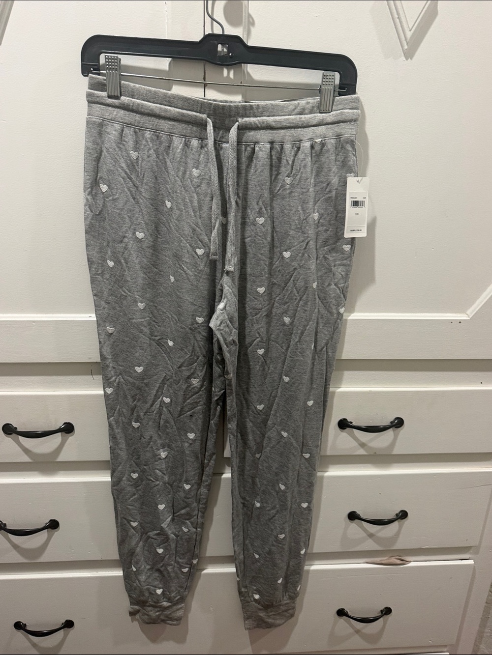 Splendid Grey Heart-Print Women’s Lounge Joggers